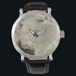 Kaart van Texas met County Borders Horloge<br><div class="desc">Deze verbazingwekkende kaart van de staat Texas shows hoe de provinciale lijnen werden getrokken. Het bevat ook renderingen van de Alamo,  een olieramp,  en cowboys op paarden. Show een beetje liefde voor de Lone Star State door deze afdruk aan te schaffen!</div>