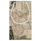 Kaart van Texas met County Borders Klein Cadeauzakje (Achterkant)