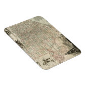 Kaart van Texas met County Borders Magneet (Rechterzijde)