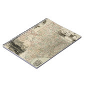 Kaart van Texas met County Borders Notitieboek (Linkerzijde)