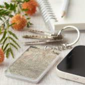 Kaart van Texas met County Borders Sleutelhanger (Voorkant Rechts)