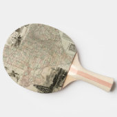 Kaart van Texas met County Borders Tafeltennisbatje (Zijkant)