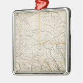 Kaart van Texas Metalen Ornament (Links)