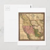 Kaart van Texas Oregon en Californië (1846) (Voorkant / Achterkant)