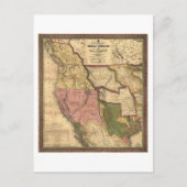 Kaart van Texas Oregon en Californië (1846) (Voorkant)