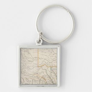 Kaart van Texas Sleutelhanger
