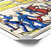 Kaart van Texas vanaf de honderdjarige tentoonstel Poster (Hoek)