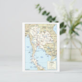 Kaart van Thailand (Staand voorkant)