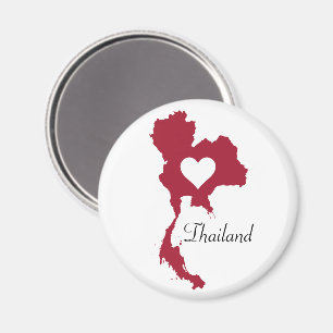 Kaart van Thailand Magneet