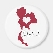 Kaart van Thailand Magneet (Voorkant)