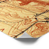  kaart van The Las Vegas Valley NV (1907) Poster (Hoek)