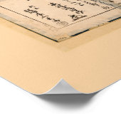 Kaart van Tokio, Japan (1676) Poster (Hoek)