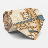 kaart van Tokio Japan (1752) Stropdas (Opgerold)