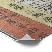  kaart van Tokio Japan (1850) Poster (Hoek)