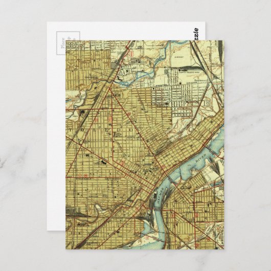 kaart van Toledo Ohio (1938) (Voorkant / Achterkant)