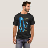 Kaart van Torch Lake Adventure T-shirt (Voorkant volledig)