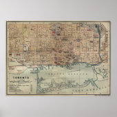  kaart van Toronto (1894) Poster (Voorkant)