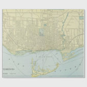  kaart van Toronto (1901) Cadeaupapier (Vlak)