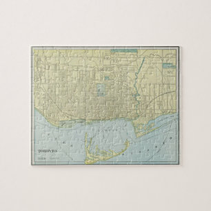  kaart van Toronto (1901) Legpuzzel