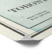  kaart van Toronto (1901) Poster (Hoek)