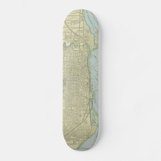  kaart van Toronto (1901) Skateboard (Voorkant)
