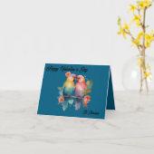 Kaart van Tortelduifjes Valentijns (Gele Bloem)