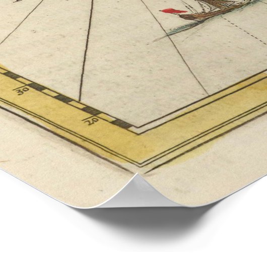  kaart van Toscane (1665) Poster (Hoek)