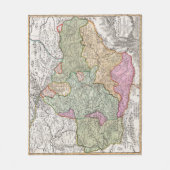kaart van Transsylvanië (1720) Fleece Deken (Voorkant)