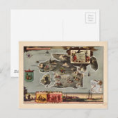 Kaart van Treasure Island door Robert Louis Steven (Voorkant / Achterkant)