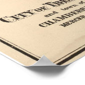  kaart van Trenton NJ (1872) Poster (Hoek)