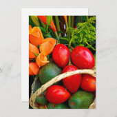 Kaart van tropische vruchten (Voorkant / Achterkant)