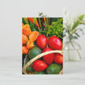 Kaart van tropische vruchten (Staand voorkant)