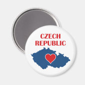 Kaart van Tsjechië Magneet (Voorkant / Achterkant)