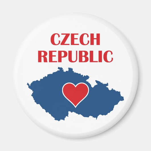 Kaart van Tsjechië Magneet (Voorkant)