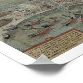 Kaart van Tunis, van "Civitates Orbis Terrarum" do Poster (Hoek)