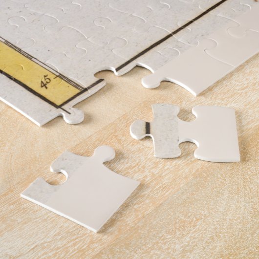 kaart van Turken en Caicoseilanden (1764) Legpuzzel (Zijkant)