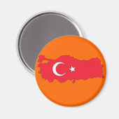 Kaart van Turkije Magneet (Voorkant / Achterkant)
