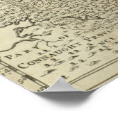 Kaart van Ulster Poster (Hoek)