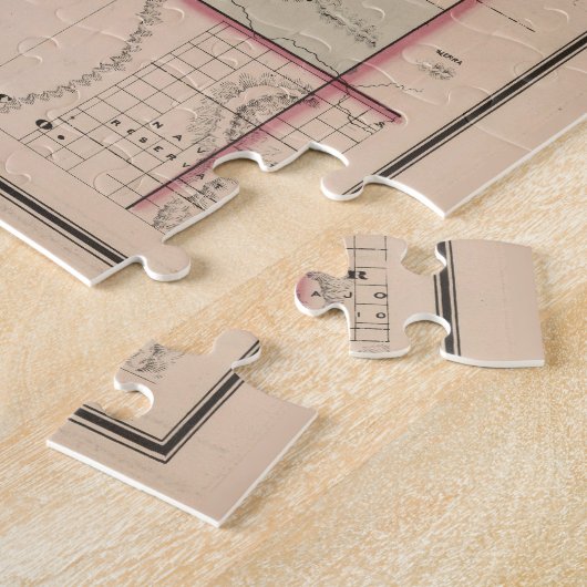  kaart van Utah (1878) Legpuzzel (Zijkant)