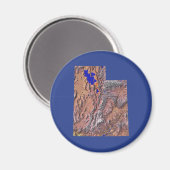 Kaart van Utah Magnet (Voorkant / Achterkant)