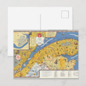 Kaart van Vacanes, Quebec, Gaspesie (Canada) (Voorkant / Achterkant)