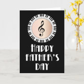 Kaart van Vaderdag van de piano de Zeer (Gele Bloem)