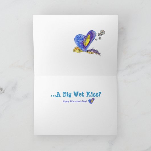 Kaart van Valentijn van de Kussen van de Vissen (Binnen)