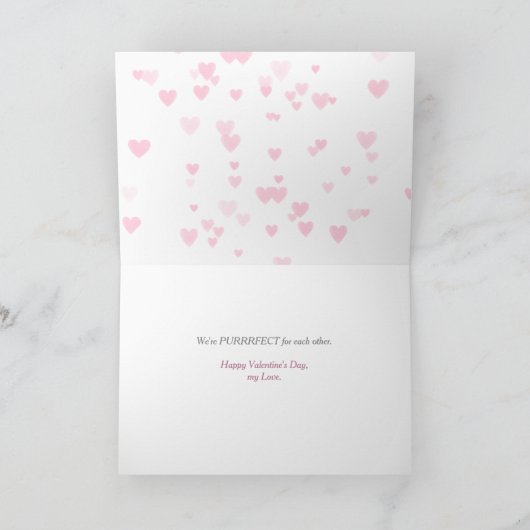 Kaart van Valentijn van de Liefde van Purrfect van (Binnen)