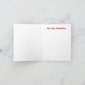 Kaart van Valentijn van harten in Hand (Binnen)