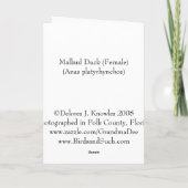 Kaart van Valentijn van het Hart van de eend de (Achterkant)