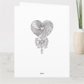 Kaart van Valentijn van het Hart van de liefde de (Achterkant)