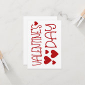 KAART van valentijns (Voorkant / Achterkant in situ)