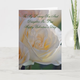 Kaart van valentijns voor schoonzoon en schoondoch