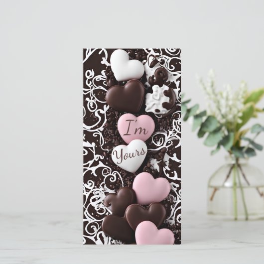  Kaart van Valentijnse hartverwarmde (Staand voorkant)